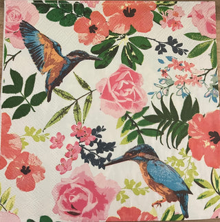 Decoupage Serviette / Napkin Birds and Flowers - Scrap Of Your Life 