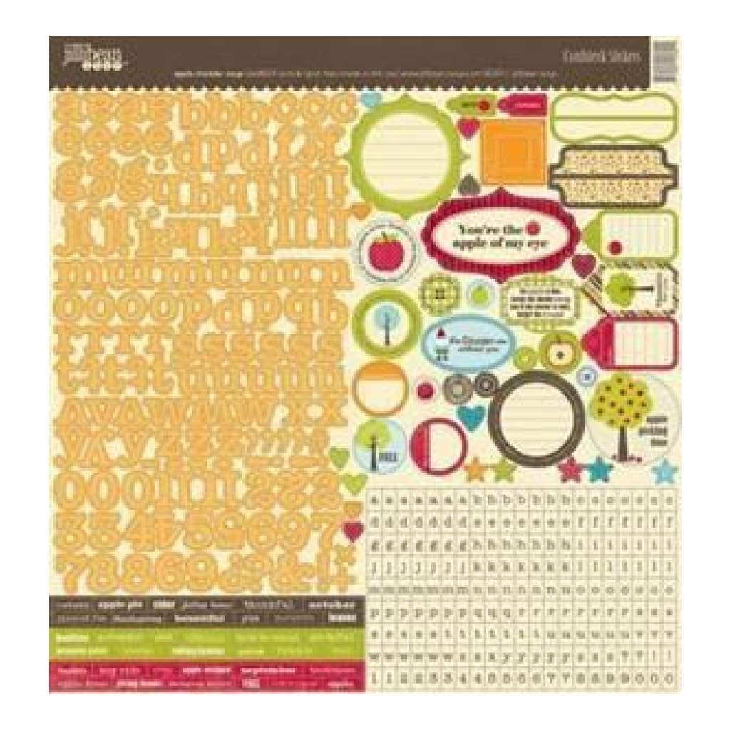 Jillibean Soup - Apple Cheddar Soup Collection - 12 x 12 Cardstock Stickers - Scrap Of Your Life 