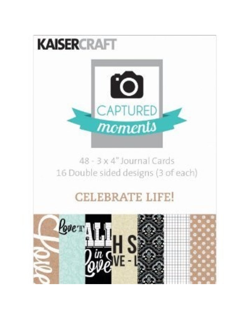 Kaisercraft Celebrate Life! Journaling Cards 3x4 - Scrap Of Your Life 