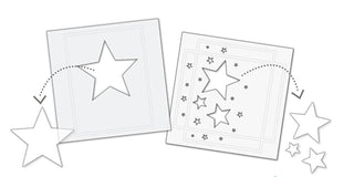 Taylored Expressions Layering Stencil - Stars - Scrap Of Your Life 
