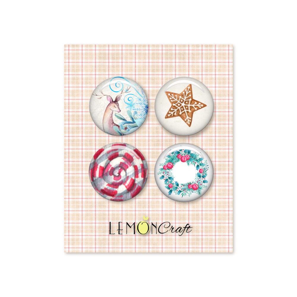 Lemoncraft - Flair Buttons - Joy to the World Collection - Scrap Of Your Life 