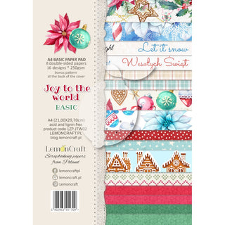 Lemoncraft - Scrapbooking Paper Pad A4 - Joy to the World Collection - Scrap Of Your Life 