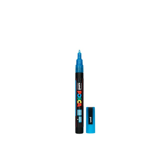 POSCA 3M Fine Bullet Tip Pen - Glitter Light Blue - Scrap Of Your Life 
