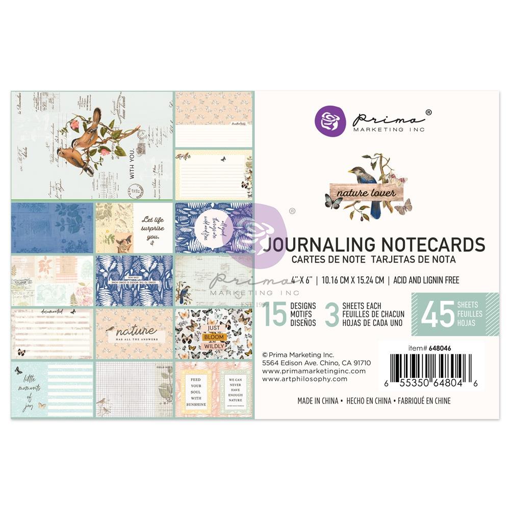 Prima - Nature Lover - 6 x 4 Journalling Cards - Scrap Of Your Life 