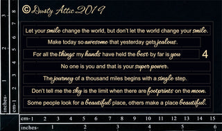 Dusty Attic - Quoted Sentiments #4 Black - Scrap Of Your Life 