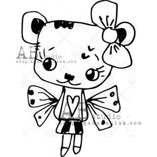 AB Studios - Rubber stamp - TandiArt Bear - Scrap Of Your Life 