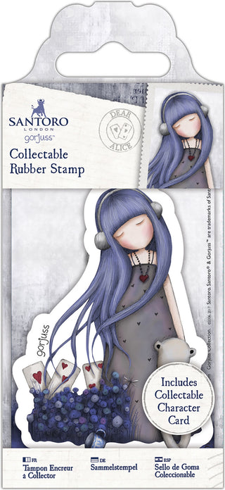 Santoro's Gorjuss Rubber Stamp -  #56 Dear Alice - Scrap Of Your Life 