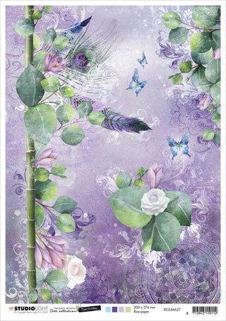 Studio Light - Jeanine's Mindful Art - Time To Relax Rice Paper A4 JMA27 - Scrap Of Your Life 