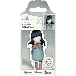 Santoro's Gorjuss Rubber Stamp - No. 52 Waiting - Scrap Of Your Life 