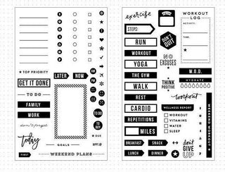 MAMBI - Happy Planner Stamps - To Do Including Fitness - Scrap Of Your Life 