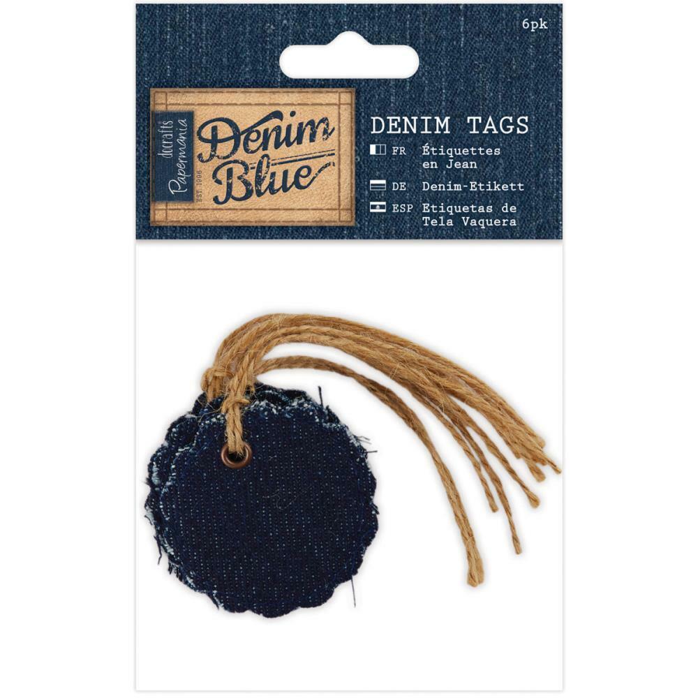 Do-Crafts Blue Denim Tags - Scrap Of Your Life 