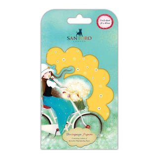 Santoro's Kori Kumi Decoupage Paper 3/Sheets Summertime - Scrap Of Your Life 