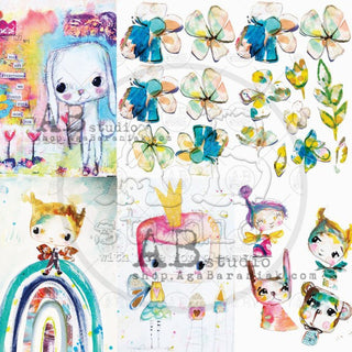 AB Studios - Shine Your Light - 12 x 12 Scrapbooking Paper - Splash of Colour - Scrap Of Your Life 