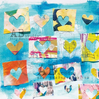 AB Studios - Shine Your Light  - 12 x 12 Scrapbooking Paper - Loving Hearts - Scrap Of Your Life 