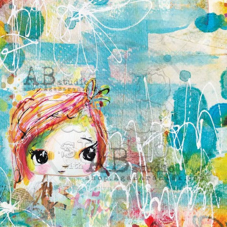 AB Studios - Shine Your Light  - 12 x 12 Scrapbooking Paper - Loving Hearts - Scrap Of Your Life 