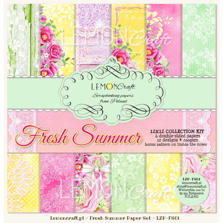 Lemoncraft - Flair Buttons - Fresh Summer Collection Pack - Scrap Of Your Life 