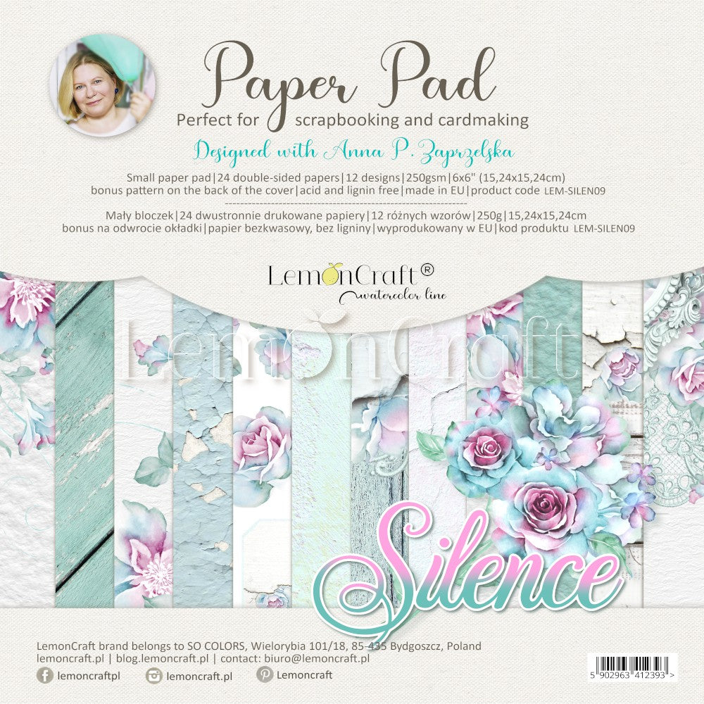 Lemoncraft - Scrapbooking Paper Pad 6" x 6" - Silence Collection - Scrap Of Your Life 