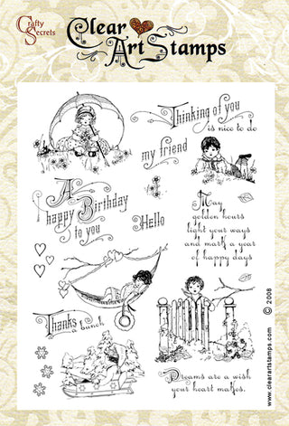 Crafty Secrets - Acrylic Stamps Sweet Kids - Scrap Of Your Life 
