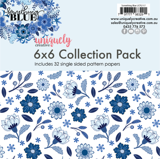 Uniquely Creative - Something Blue 6 x 6 Paper Pad - Scrap Of Your Life 