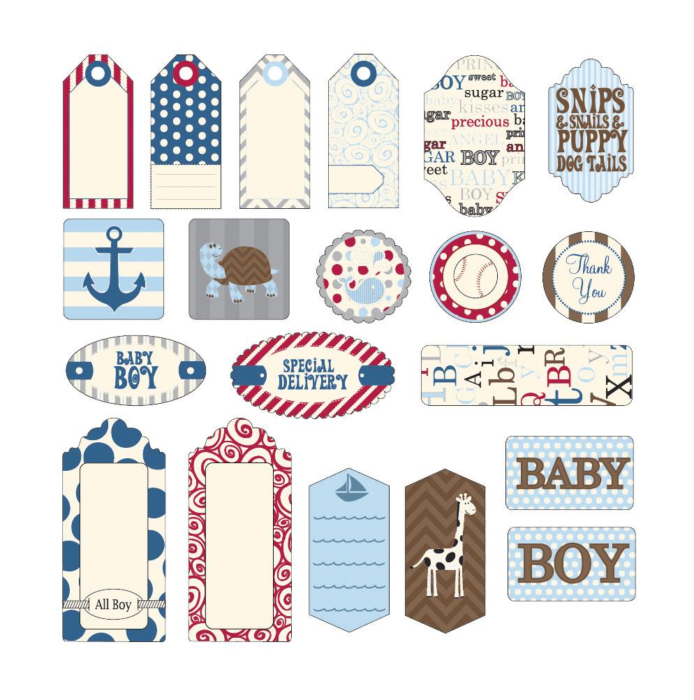 Canvas Corp Baby Boy Tags - Scrap Of Your Life 