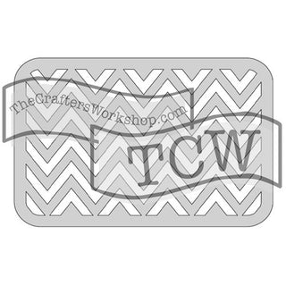 The Crafters Workshop - Metal Die Horizontal Chevron - Scrap Of Your Life 