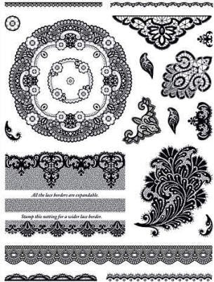 HOTP Acrylic Stamp Set Lace and Doilies - Scrap Of Your Life 