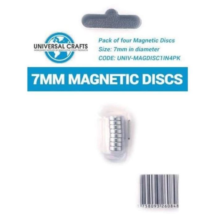 Universal Crafts - Magnetic Discs - 7mm Magnetic Discs - Scrap Of Your Life 