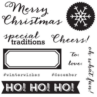 Elle's Studio - Acrylic Stamps - Christmas Cheers - Scrap Of Your Life 