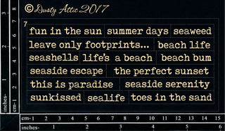Dusty Attic Wordpl@y #7 Black - Scrap Of Your Life 
